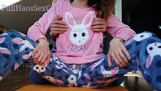 Sexy Step Sister in Pajamas Compilation Teasing Spank Ass Handjob and Cumshot